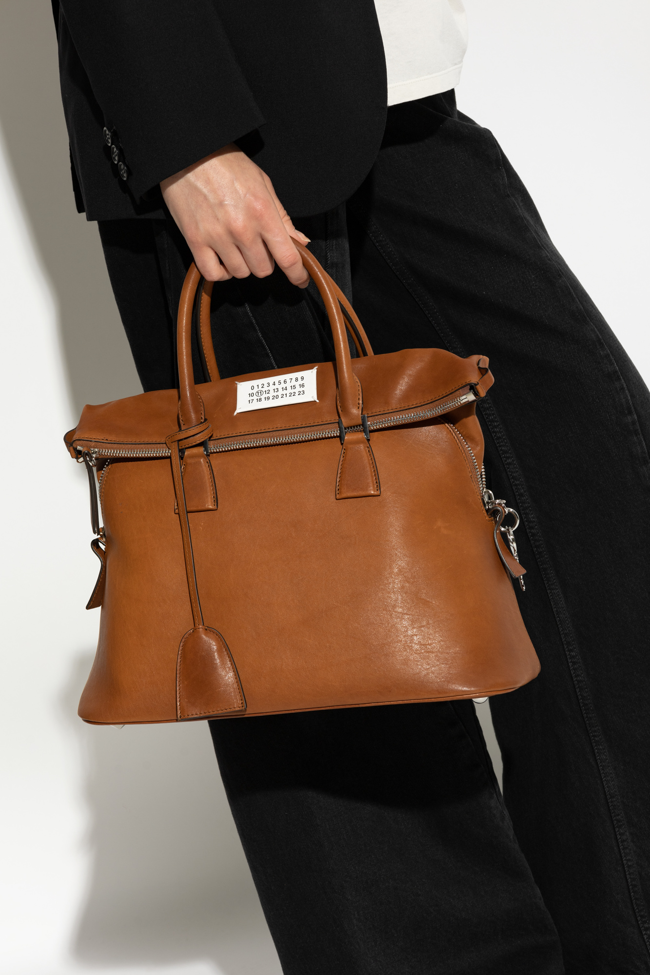 Maison Martin Margiela 12AW ブラウンレザーバッグ CLASSIC JAPANESE HANDBAG